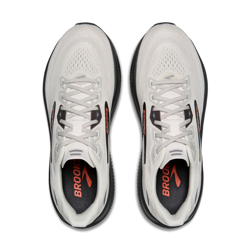 Men's Brooks Ghost 18 Coconut / Pearl / Tigerlily top