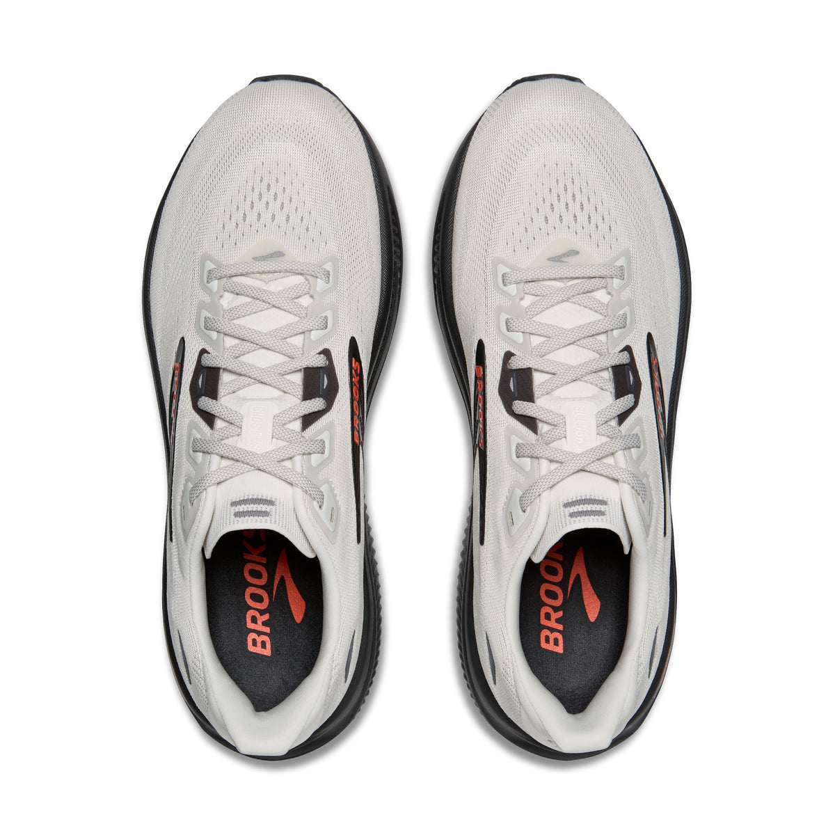Men's Brooks Ghost 18 Coconut / Pearl / Tigerlily top