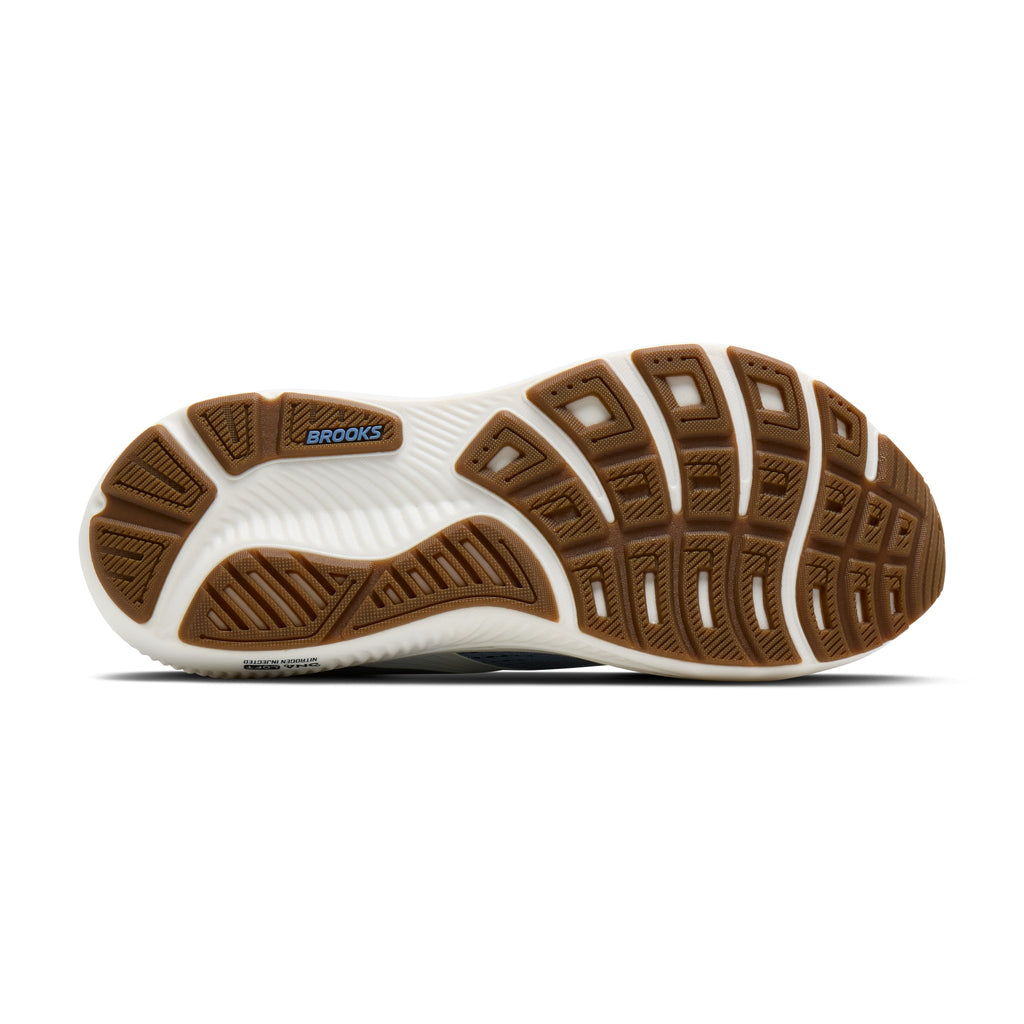 Men's Brooks Ghost 18 Rain Washed / Navy / Coconut outsole
