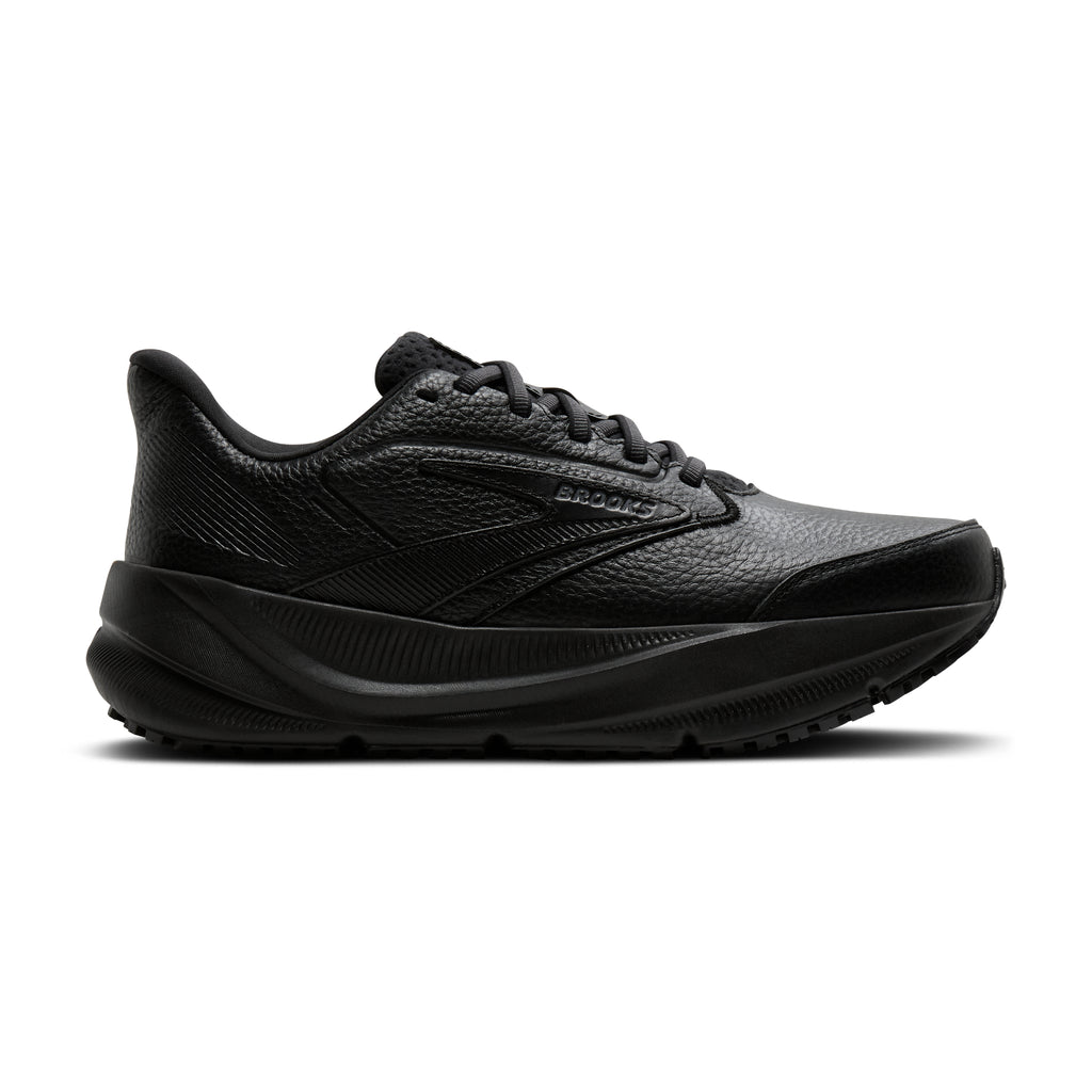 Men's Brooks Ghost Max Slip Resistant (Wide 2E) Black/Black lateral