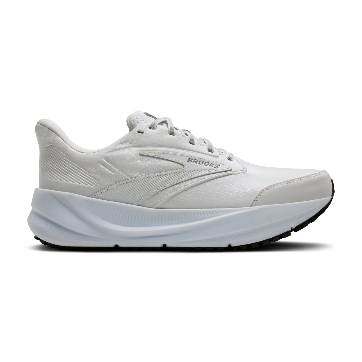 Men’s Brooks Ghost Max Slip Resistant White/White lateral
