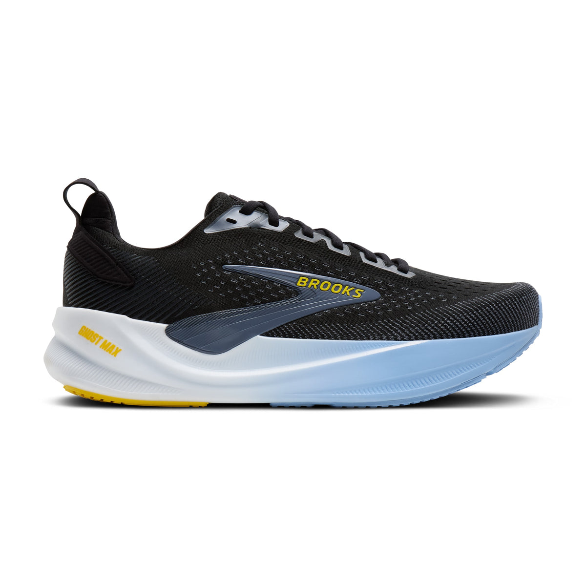 Men's Brooks Ghost Max 4 Black / Folkstone / Open Air lateral