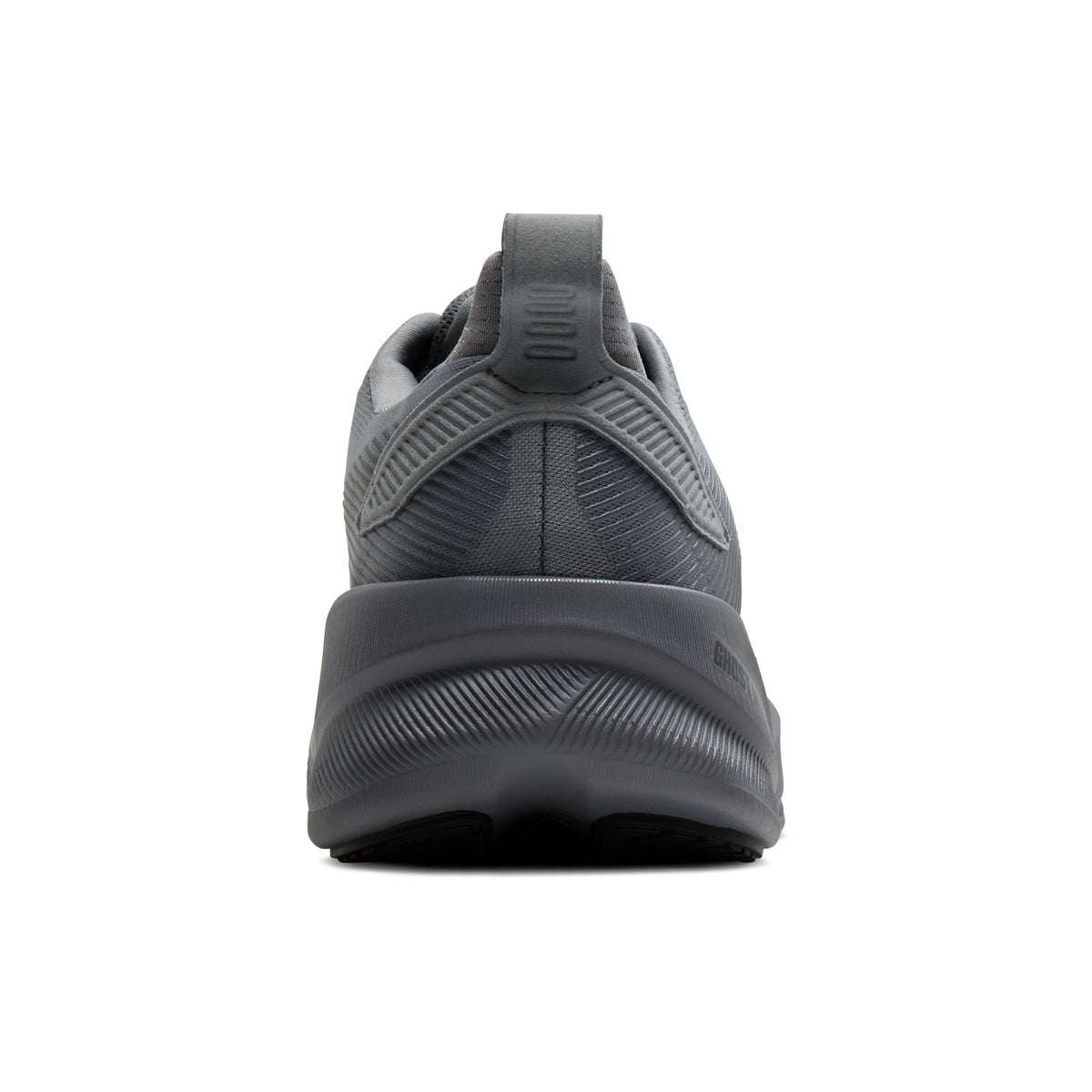 Men's Brooks Ghost Max 4 Grey / Grey / Ebony heel