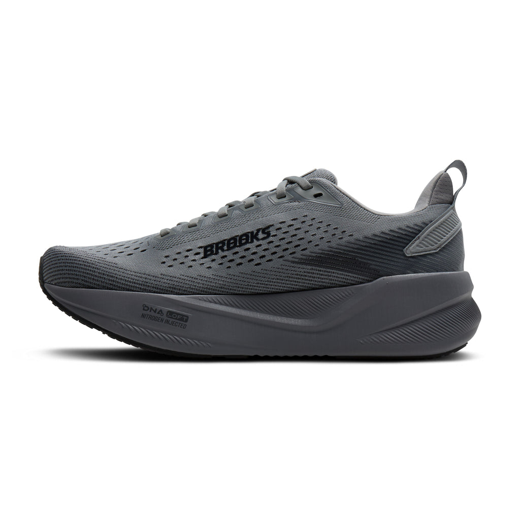 Men's Brooks Ghost Max 4 Grey / Grey / Ebony medial