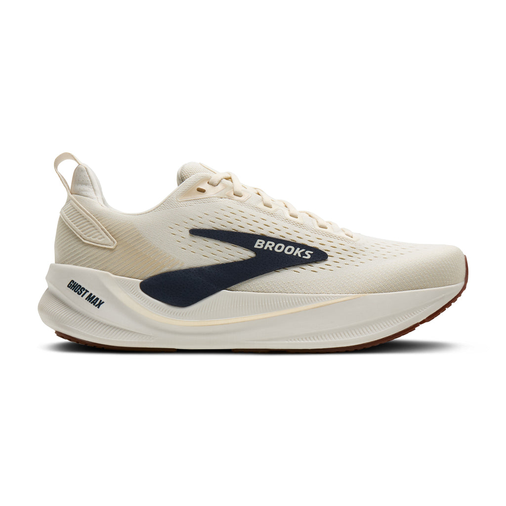 Men's Brooks Ghost Max 4 Arctic Wolf / Navy / Coconut lateral