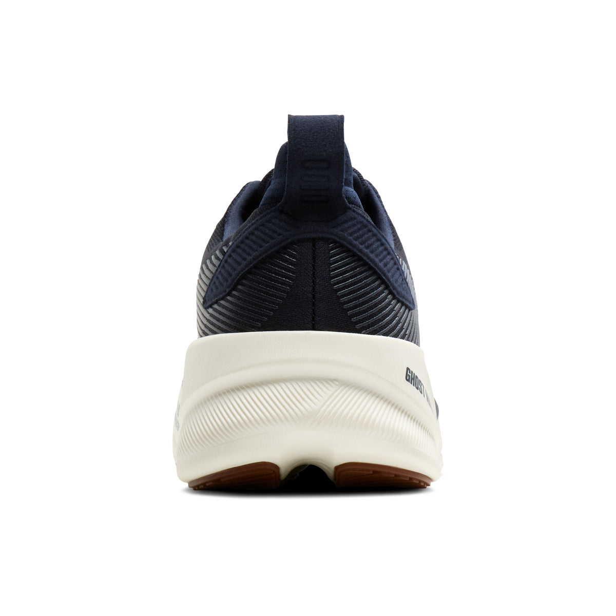 Men's Brooks Ghost Max 4 (Wide 2E) Navy / Navy / Biscuit heel