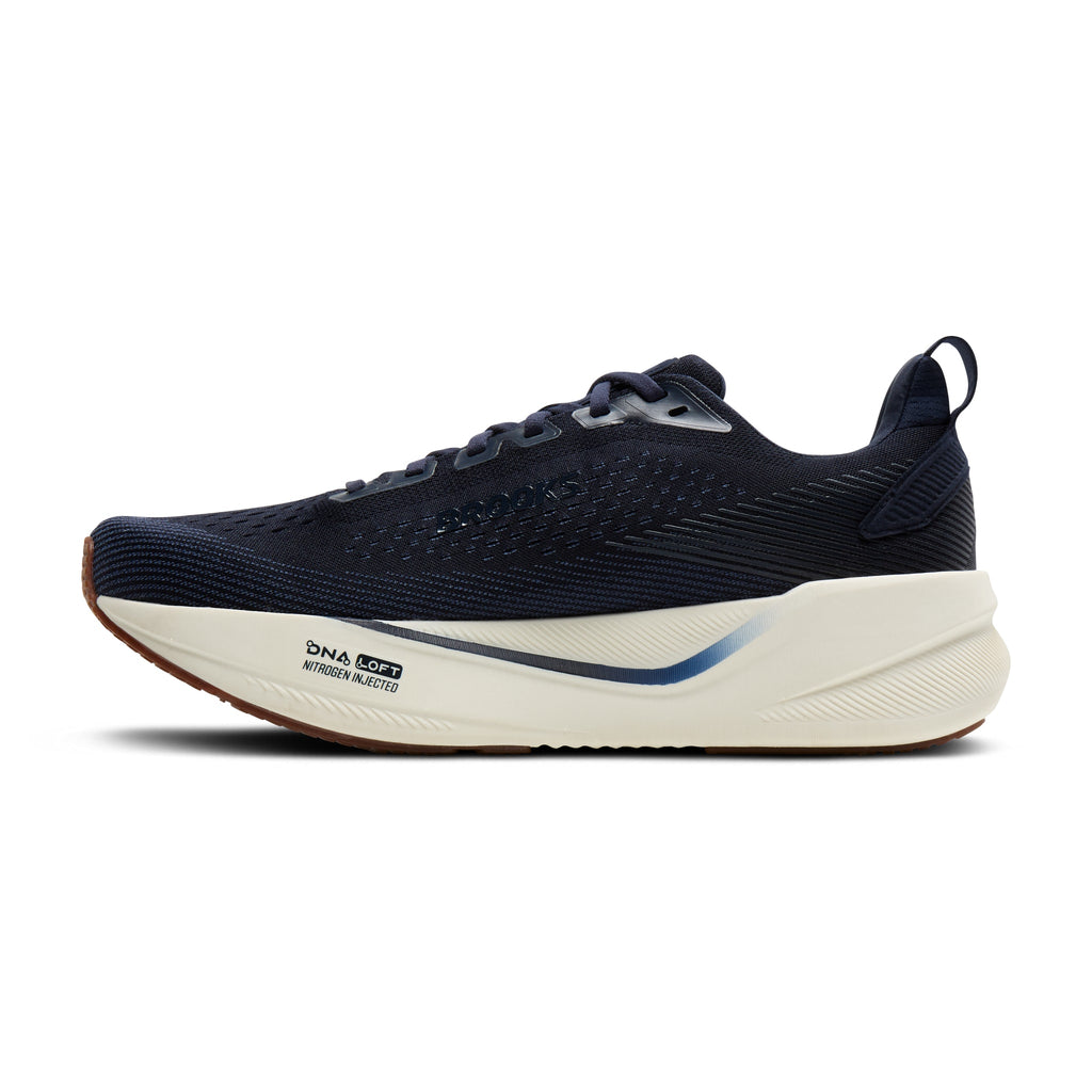 Men's Brooks Ghost Max 4 Navy / Navy / Biscuit medial