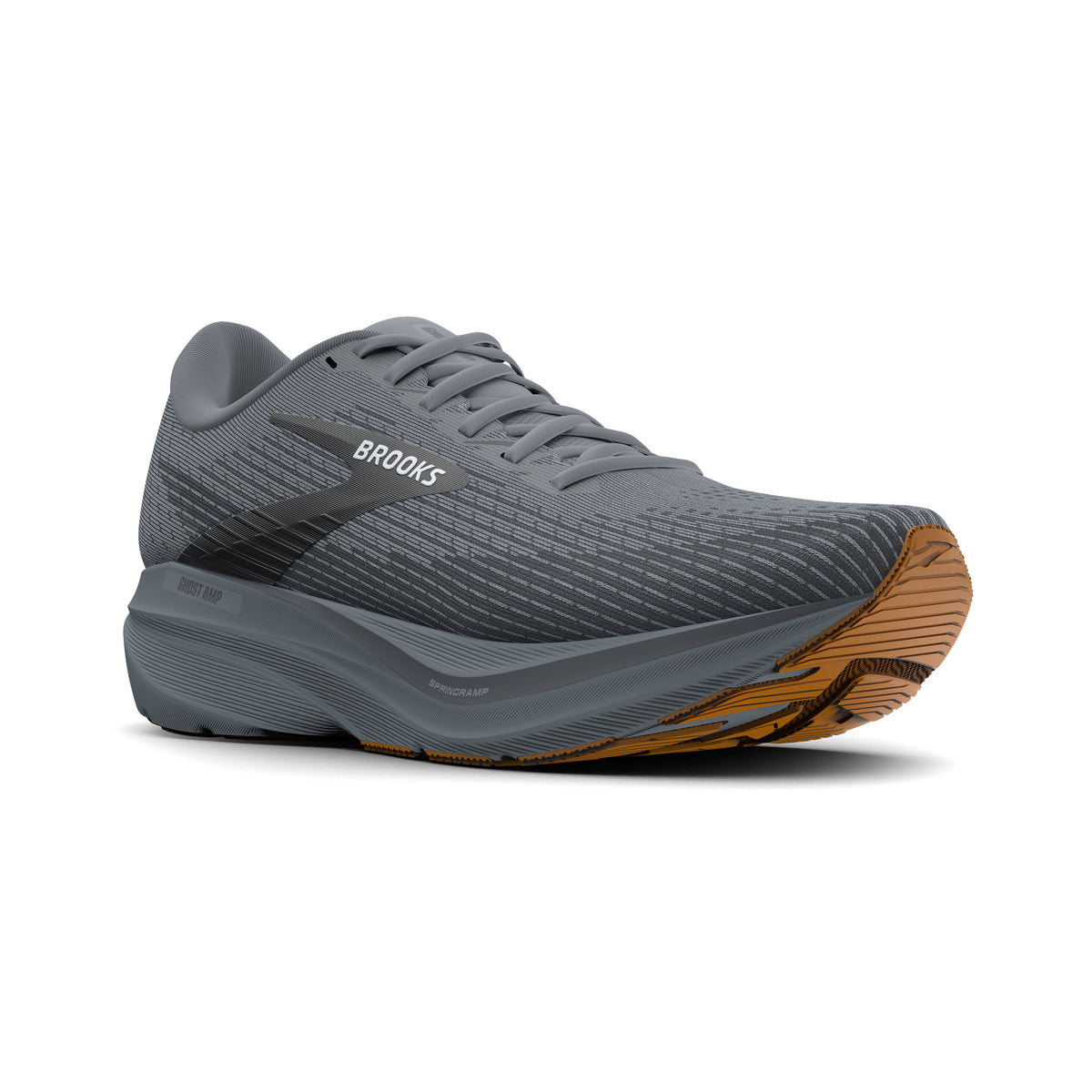 Men's Brooks Ghost Amp (Wide 2E) Primer / Ebony / Oyster pair angle