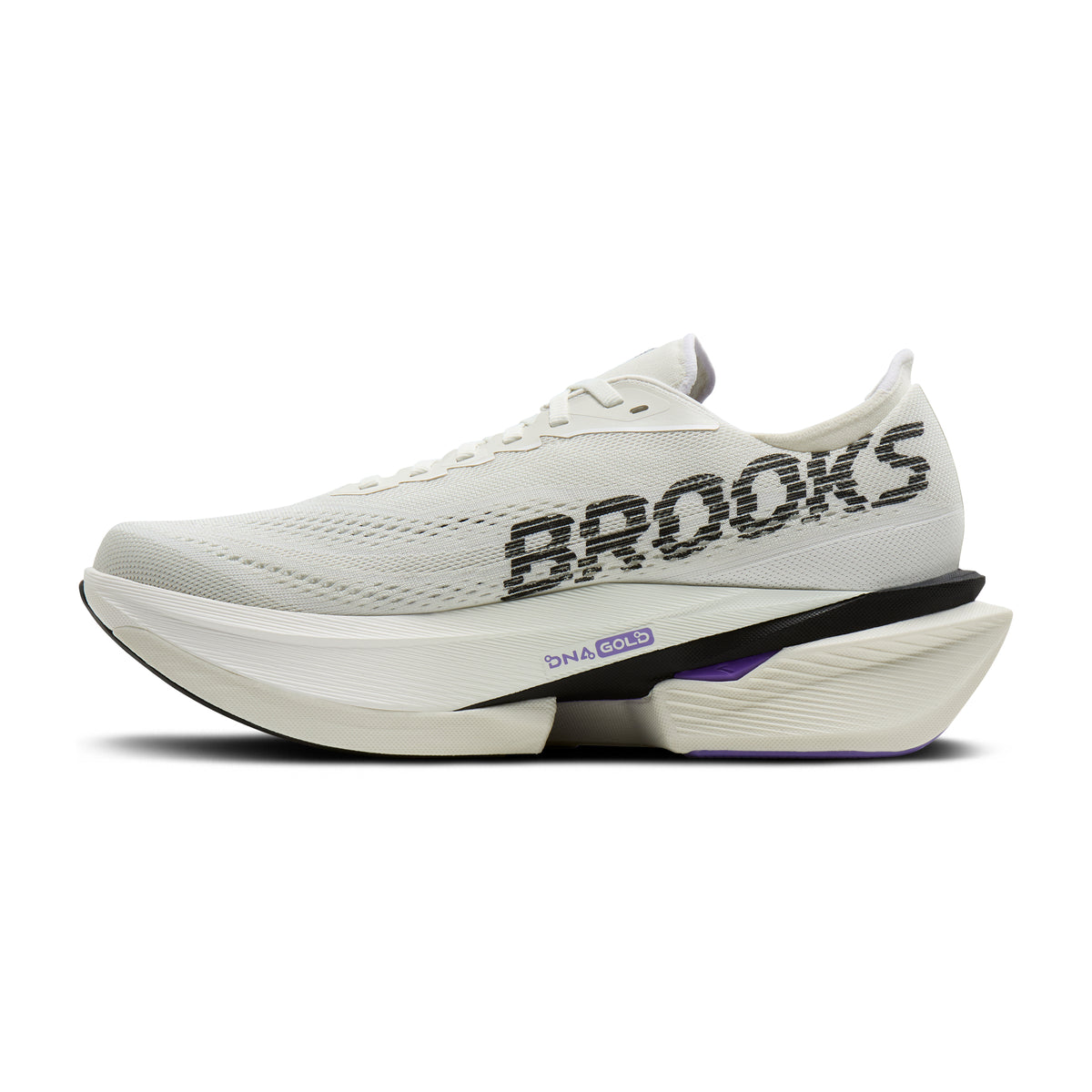 Men's Brooks Hyperion Max 4 Grey / Black / Purple Hebe medial