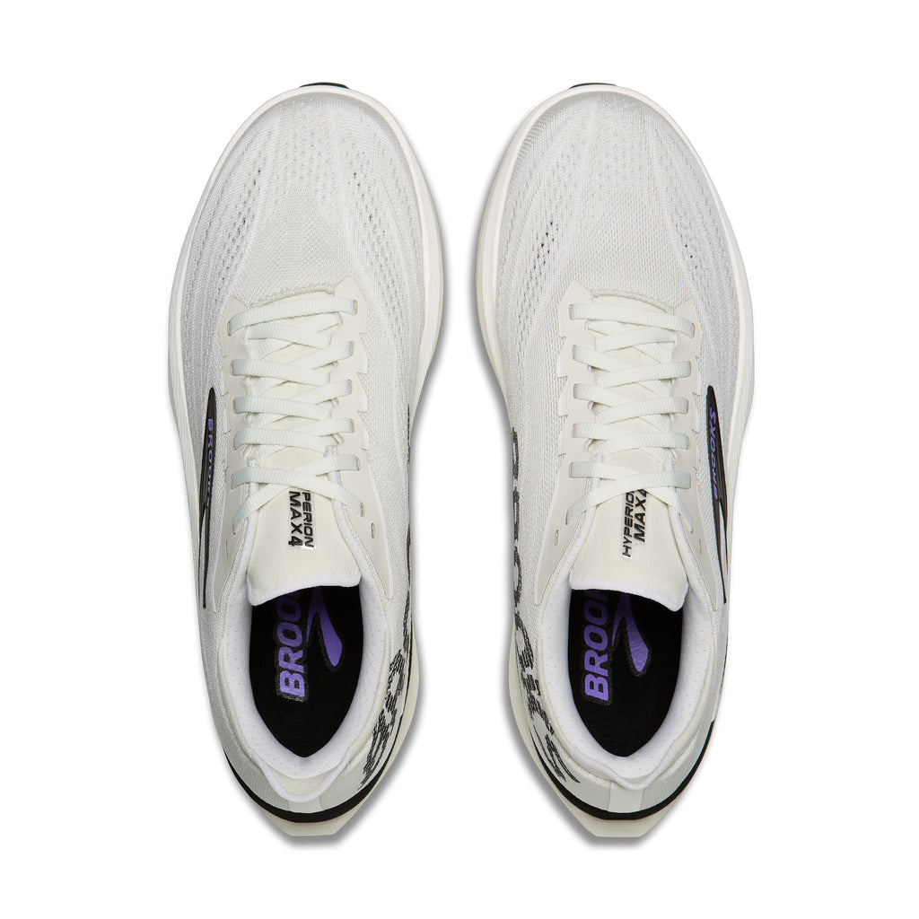 Men's Brooks Hyperion Max 4 Grey / Black / Purple Hebe top