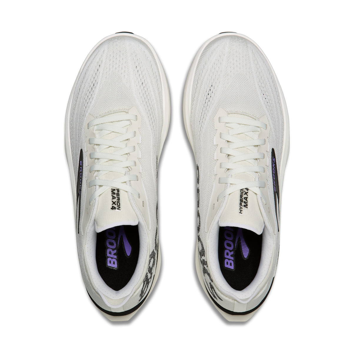 Men's Brooks Hyperion Max 4 Grey / Black / Purple Hebe top