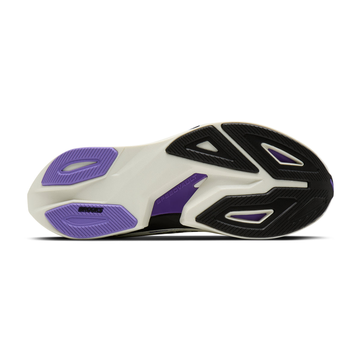 Men's Brooks Hyperion Max 4 Grey / Black / Purple Hebe outsole