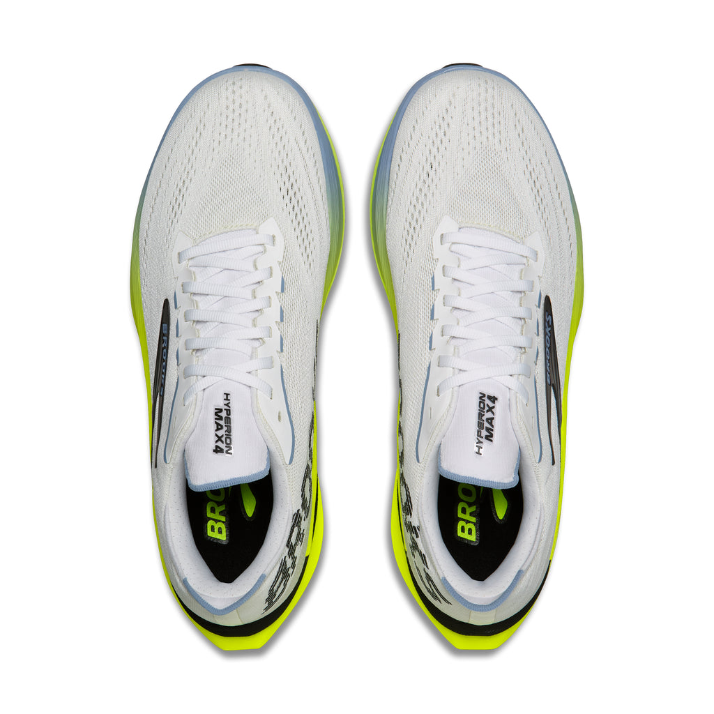 Men's Brooks Hyperion Max 4 White / Blue / Nightlife top