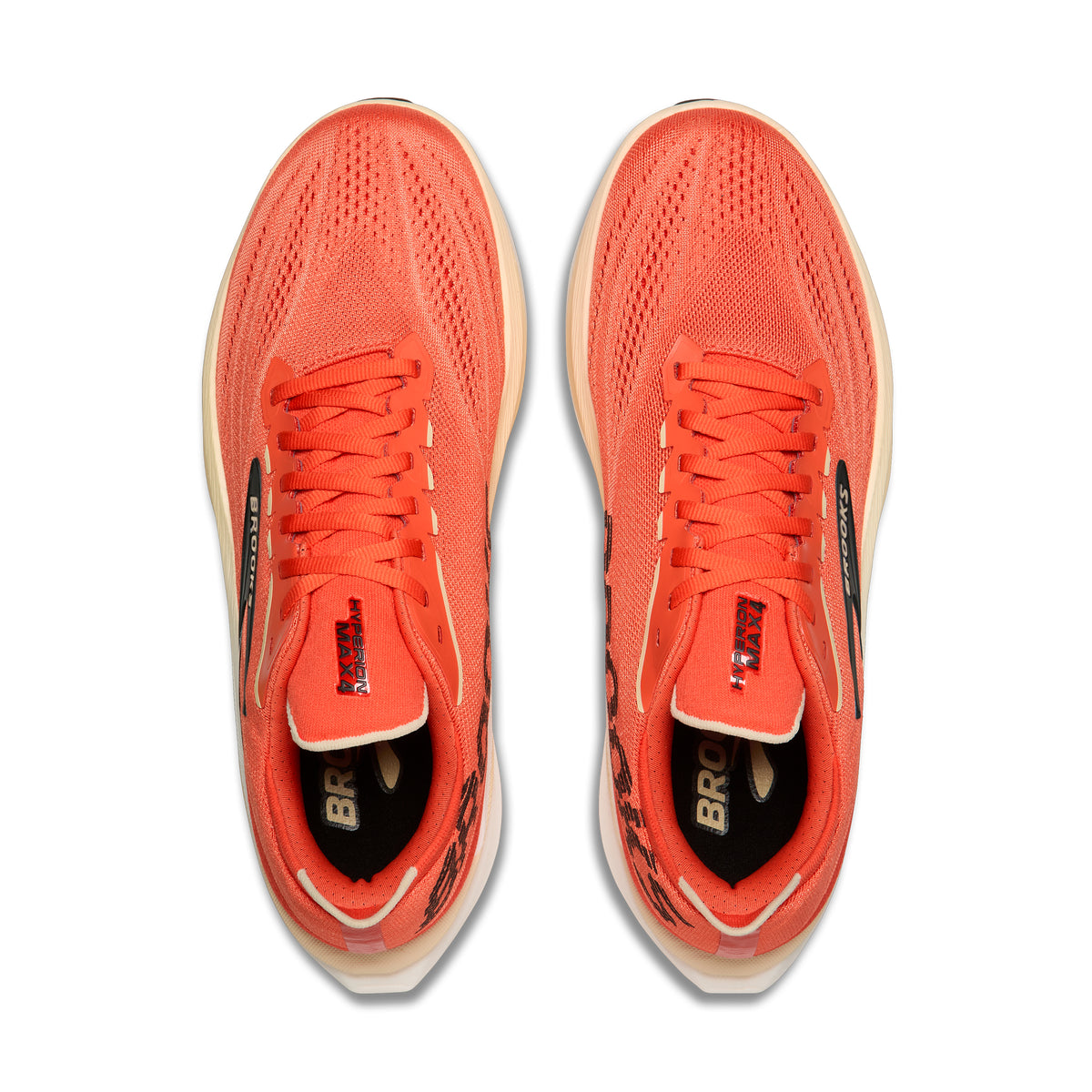 Men's Brooks Hyperion Max 4 Tigerlily / Wood Ash / Black top