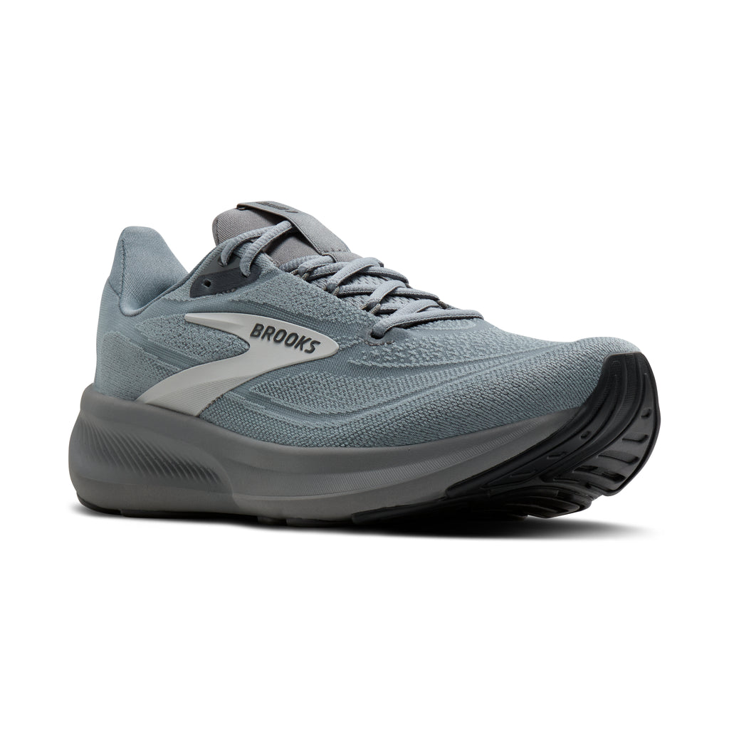 Men's Brooks Revel 9 Primer Grey / Oyster / Ebony pair angle
