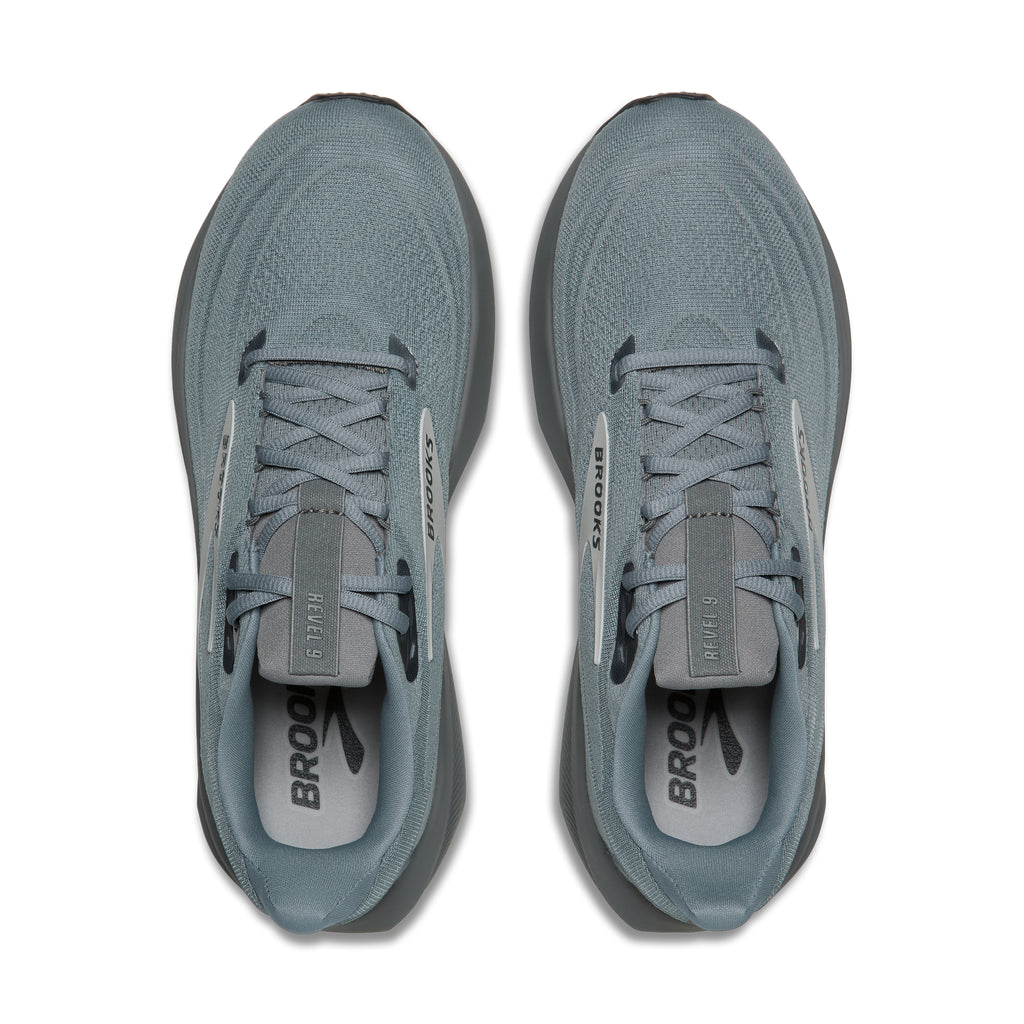 Men's Brooks Revel 9 Primer Grey / Oyster / Ebony top