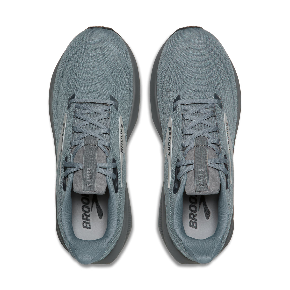 Men's Brooks Revel 9 Primer Grey / Oyster / Ebony top