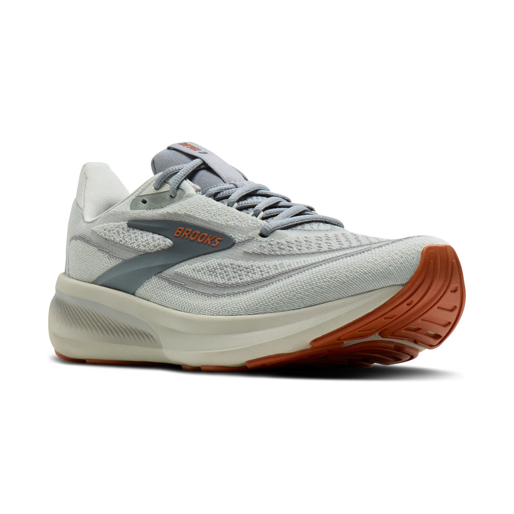 Men's Brooks Revel 9 Grey / Grey / Brown pair angle