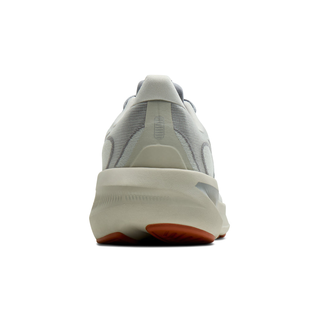 Men's Brooks Revel 9 Grey / Grey / Brown heel
