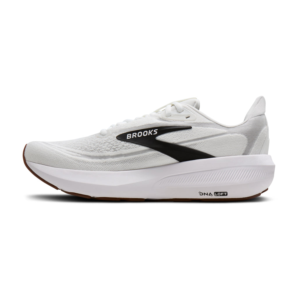 Men's Brooks Revel 9 White / Grey / Black medial