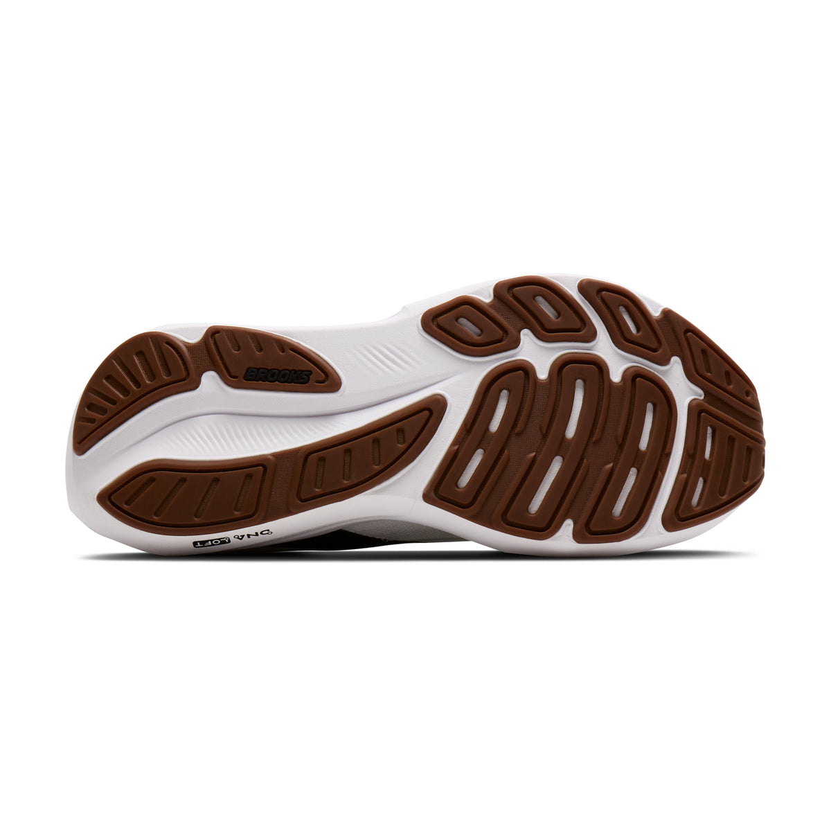 Men's Brooks Revel 9 White / Grey / Black outsole