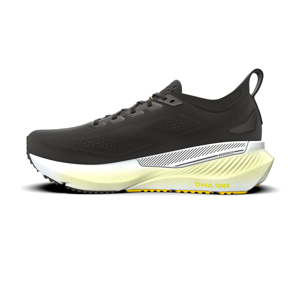 Men's Brooks Glycerin GTS 23 Black / Cyber Yellow / Nightlife medial