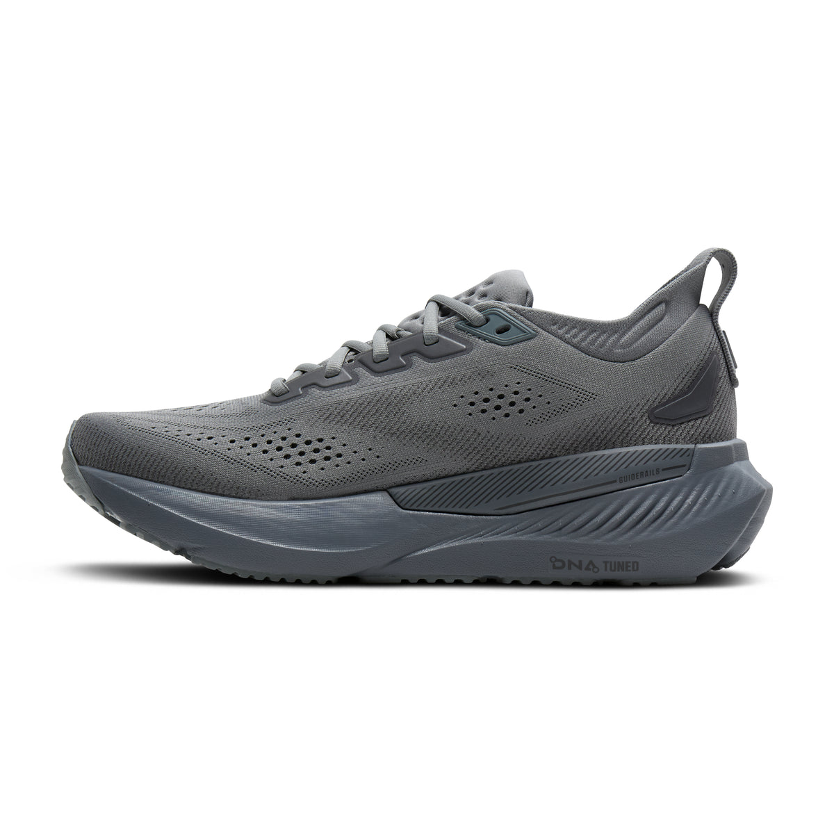 Men's Brooks Glycerin GTS 23 (Extra Wide 4E) Grey / Blackened Pearl / Black medial
