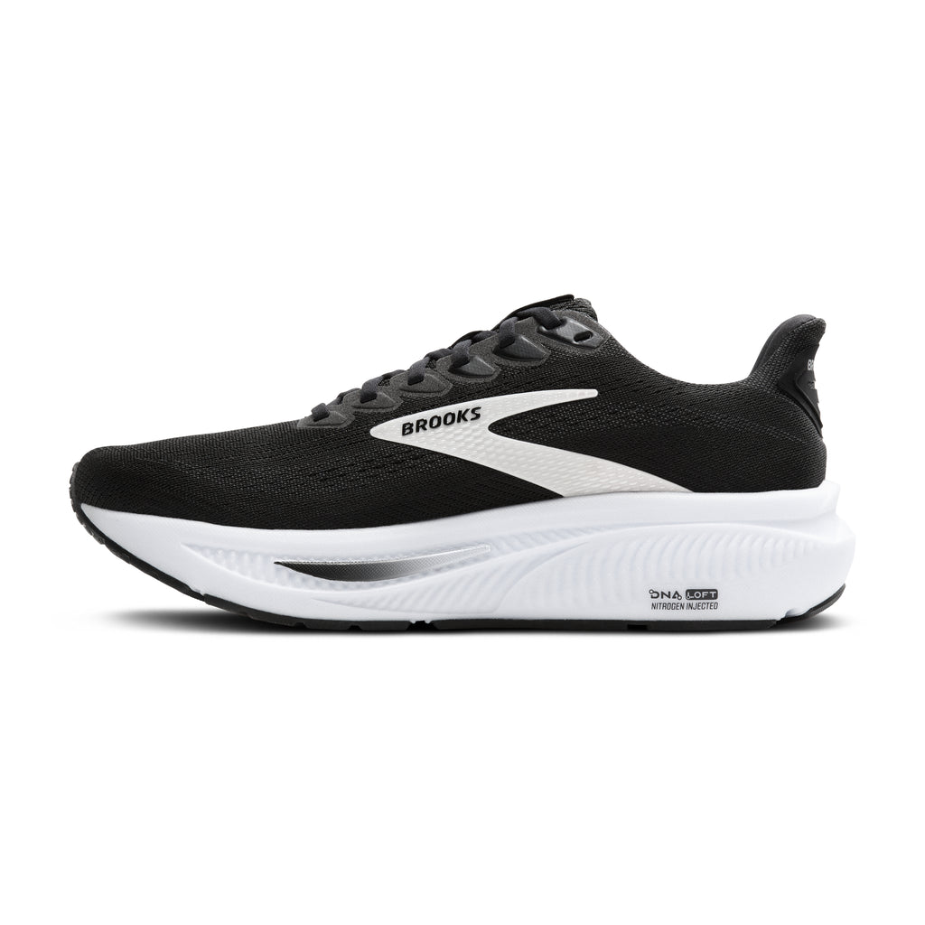 Women's Brooks Ghost 17 Black / Grey / White view 3