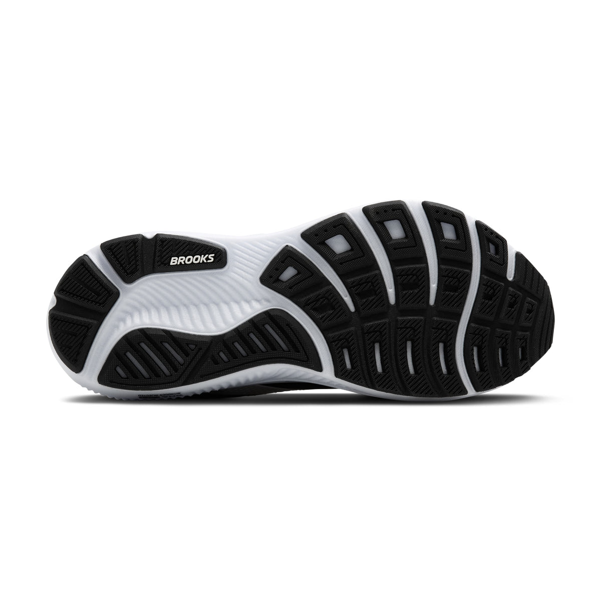 Women's Brooks Ghost 17 (Wide) Black / Grey / White outsole