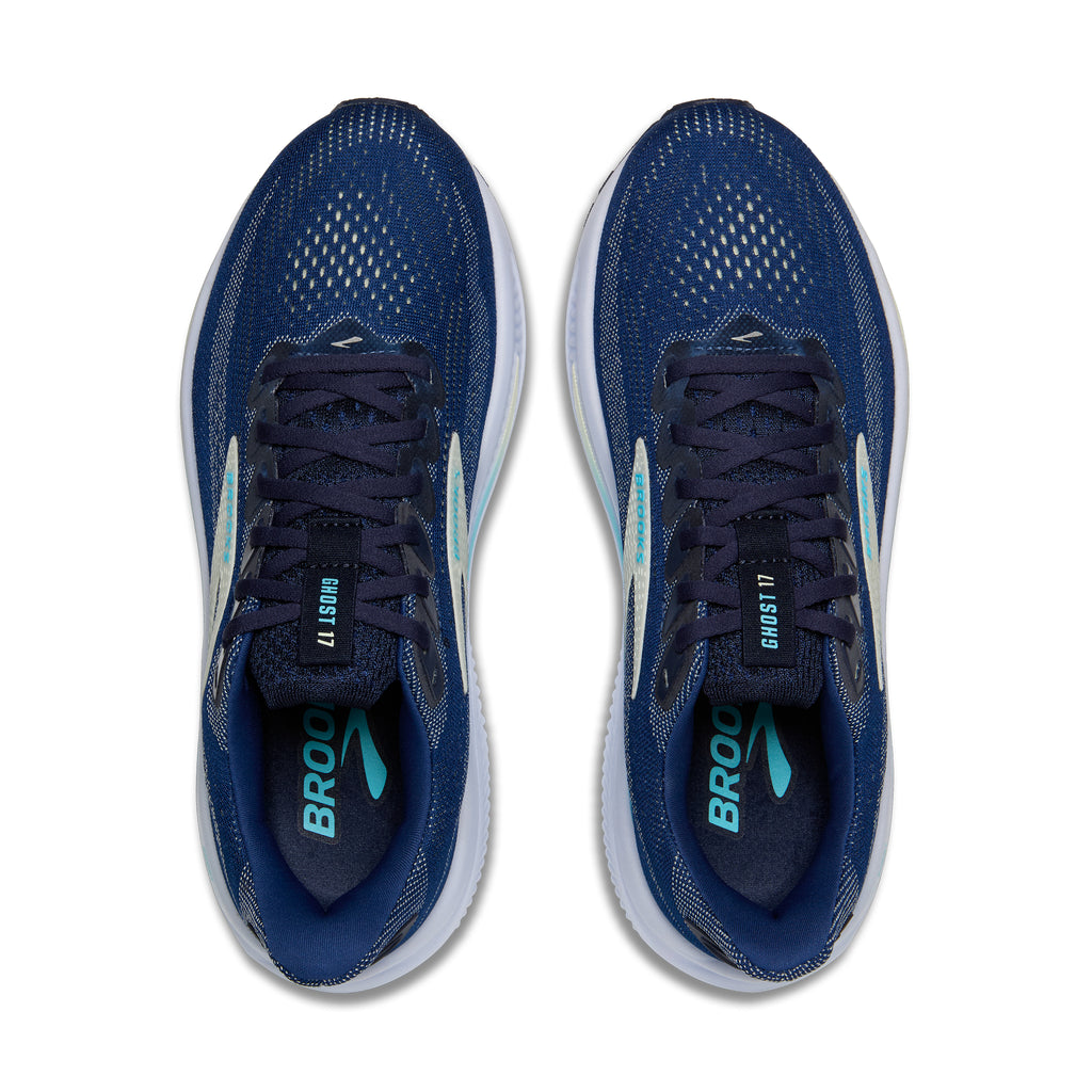 Women's Brooks Ghost 17 Navy / Green / Tourquoise view 5