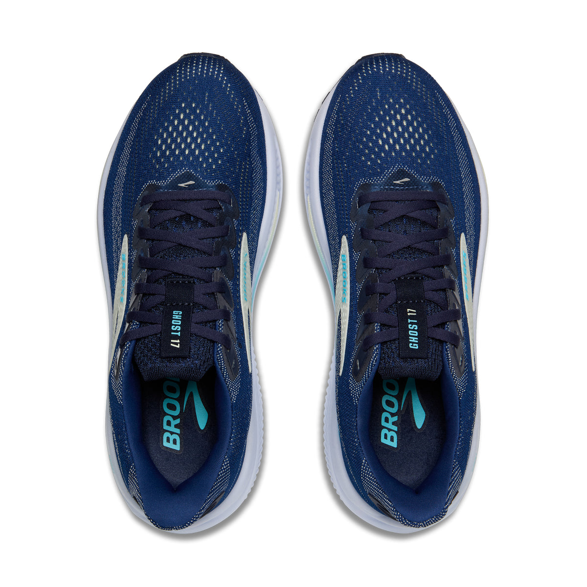 Women's Brooks Ghost 17 Navy / Green / Tourquoise view 5