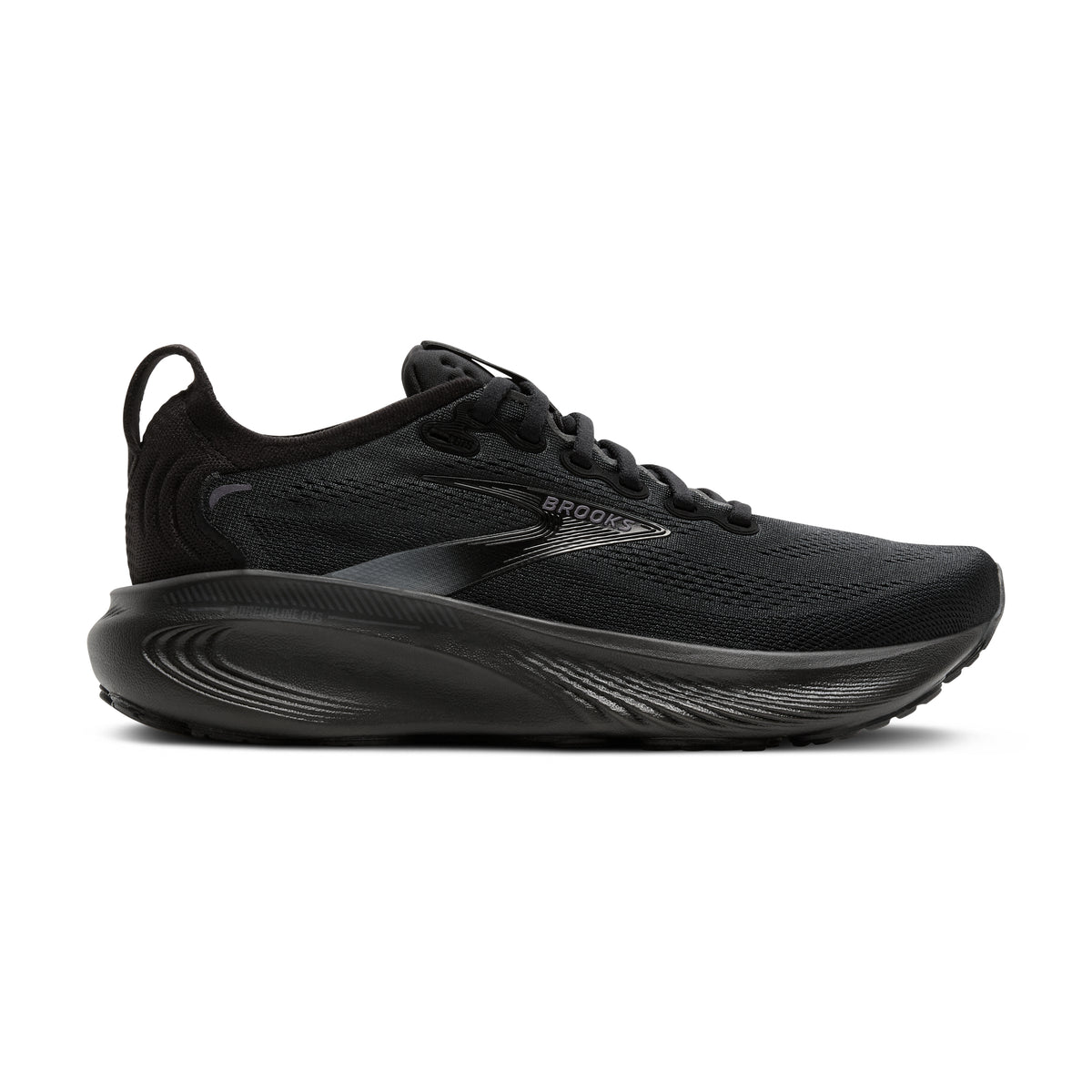 Women's Brooks Adrenaline GTS 25 (Narrow 2A) Black / Black / Ebony lateral