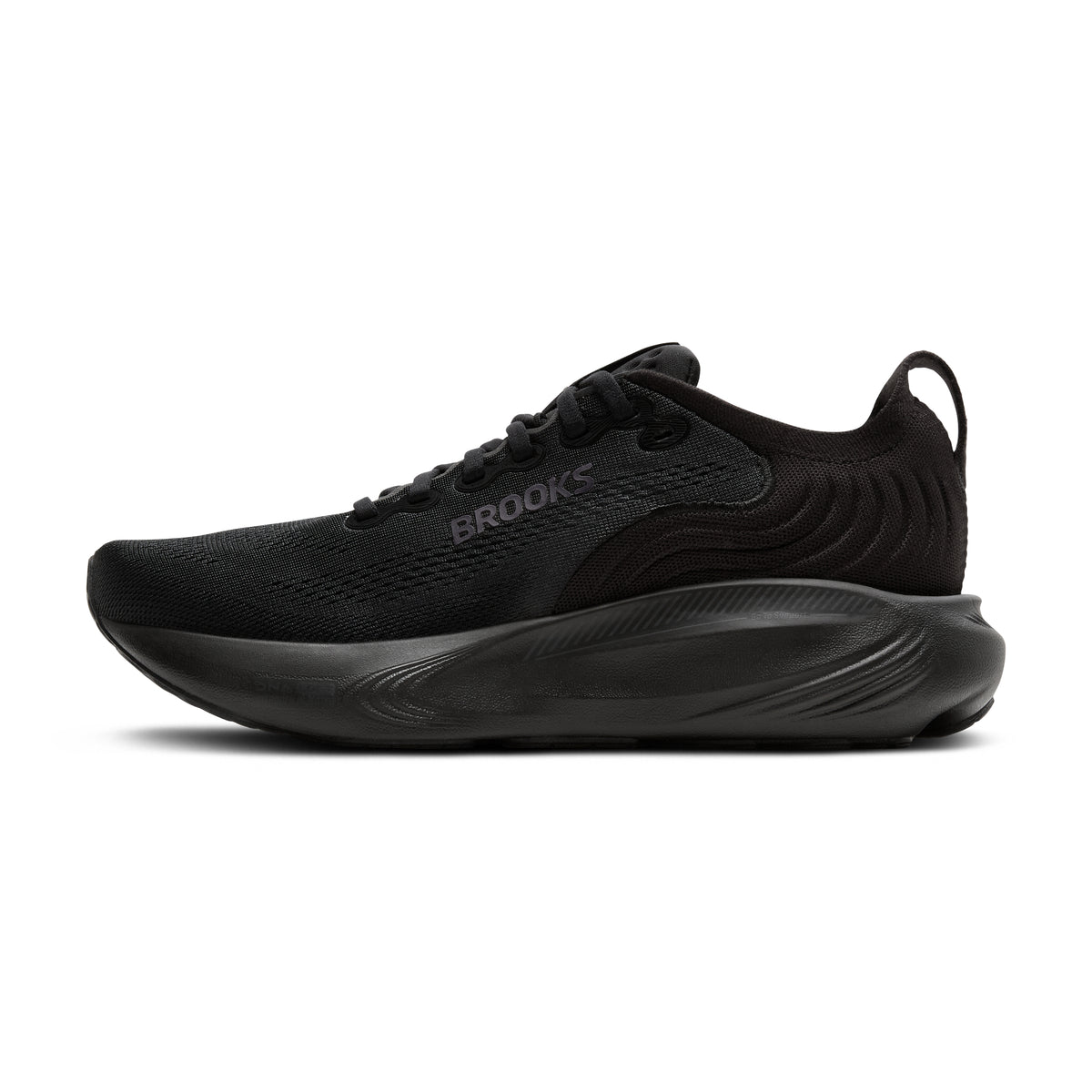 Women's Brooks Adrenaline GTS 25 (Narrow 2A) Black / Black / Ebony medial