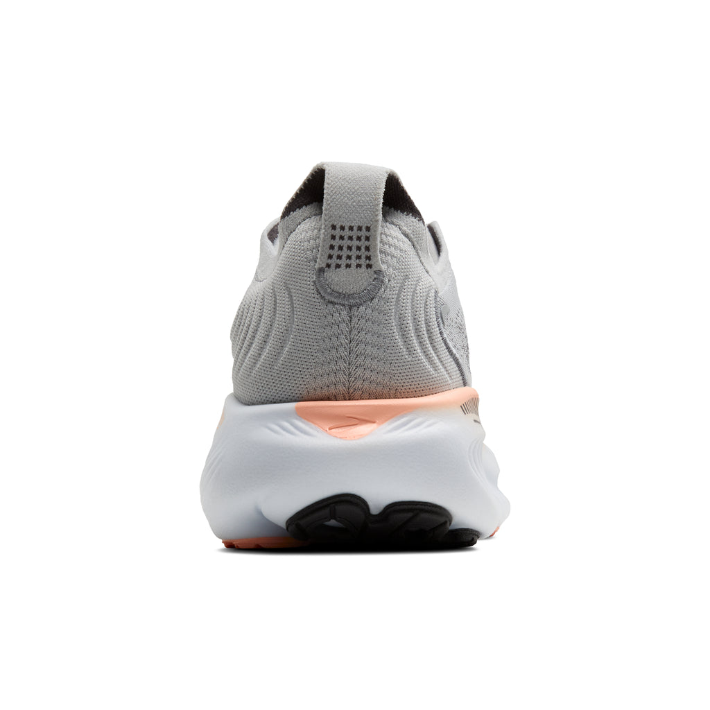 Women's Brooks Adrenaline GTS-25 (Wide / D) Grey/Blackened Pearl/Coral heel