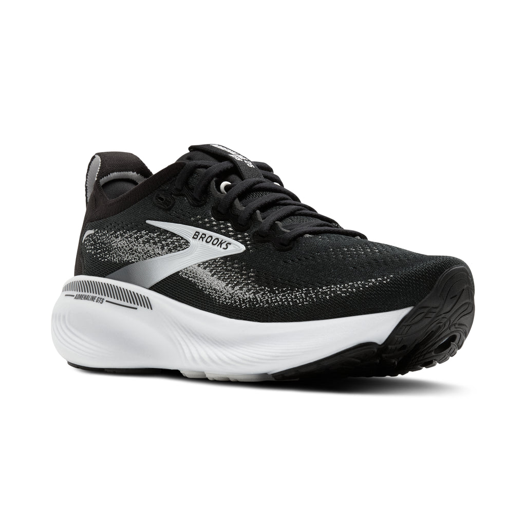 Women's Brooks Adrenaline GTS-25 (Wide / D) Black / Grey / White view 2