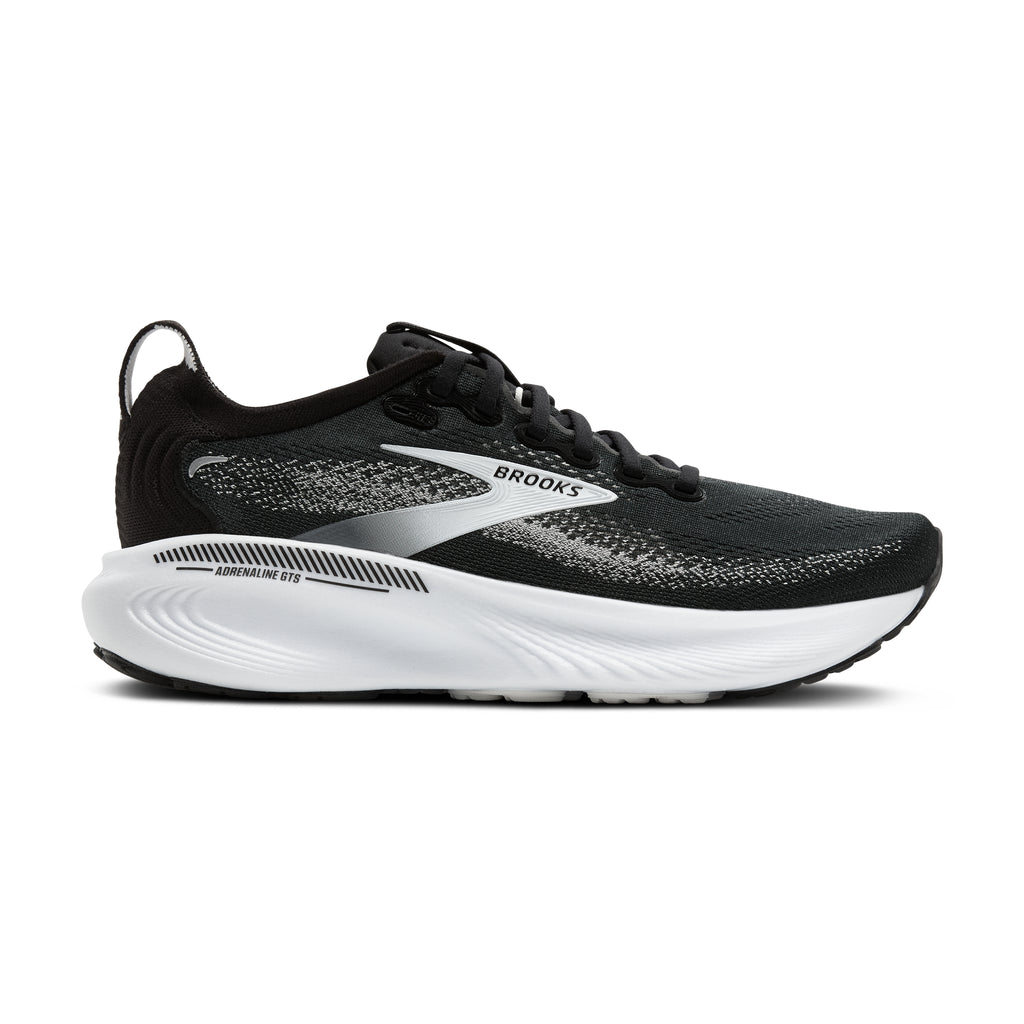 Women's Brooks Adrenaline GTS-25 (Wide / D) Black / Grey / White hero