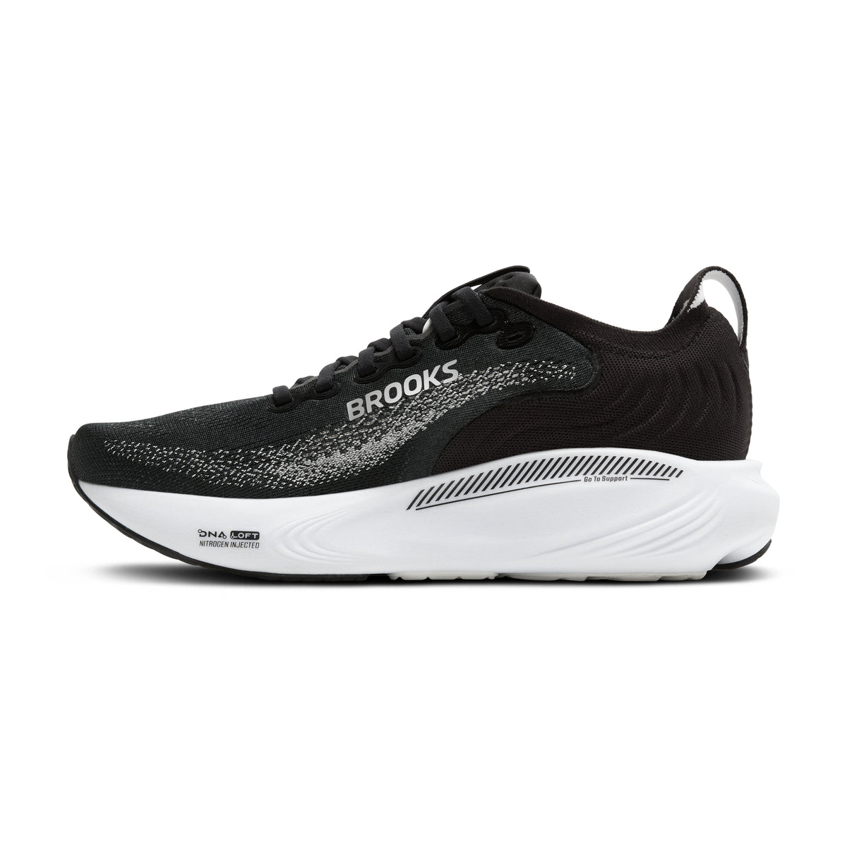Women's Brooks Adrenaline GTS-25 (Wide / D) Black / Grey / White view 3