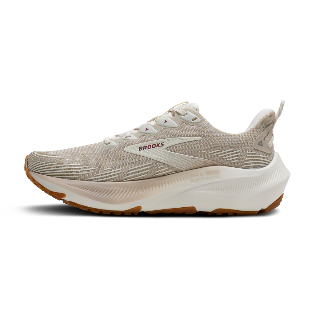 Women's Brooks Ghost Trail Coconut / Chateau / Rose medial