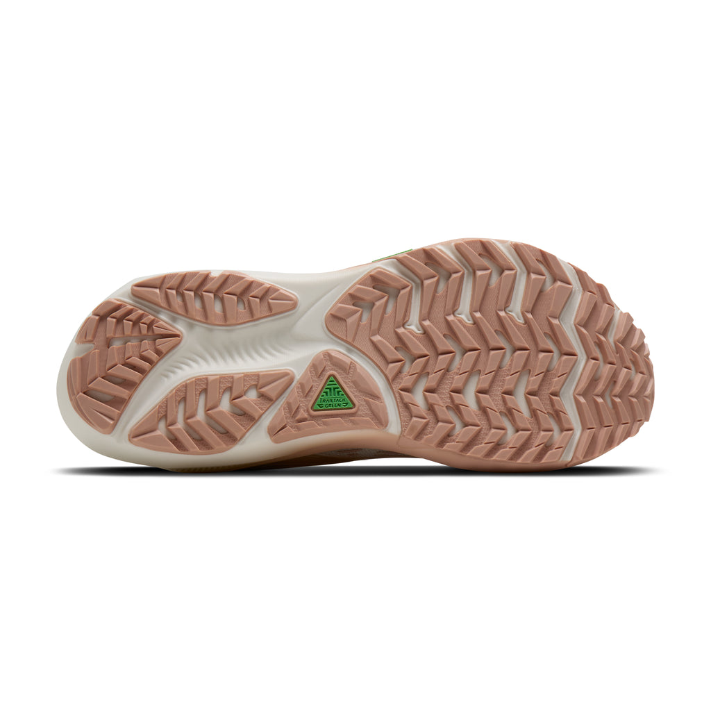Women's Brooks Ghost Trail Arctic Wolf / Rose / Nightlife outsole