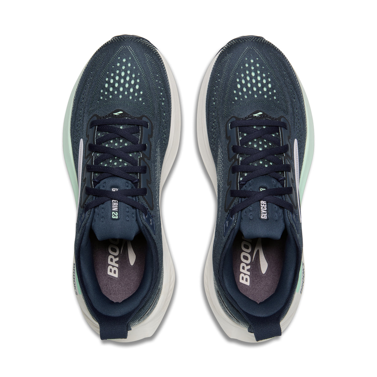 Women's Brooks Glycerin 23 (Extra Wide 2E) Spellbound / Yucca / Pink top