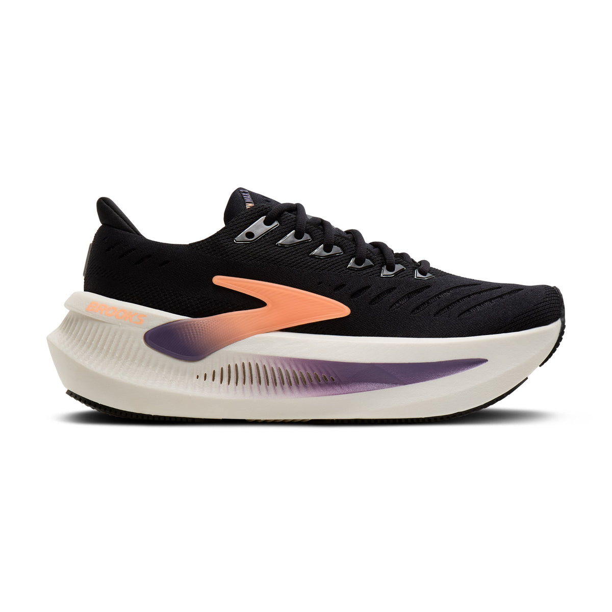 Women's Brooks Glycerin Max 2 Black / Peach / Clear lateral
