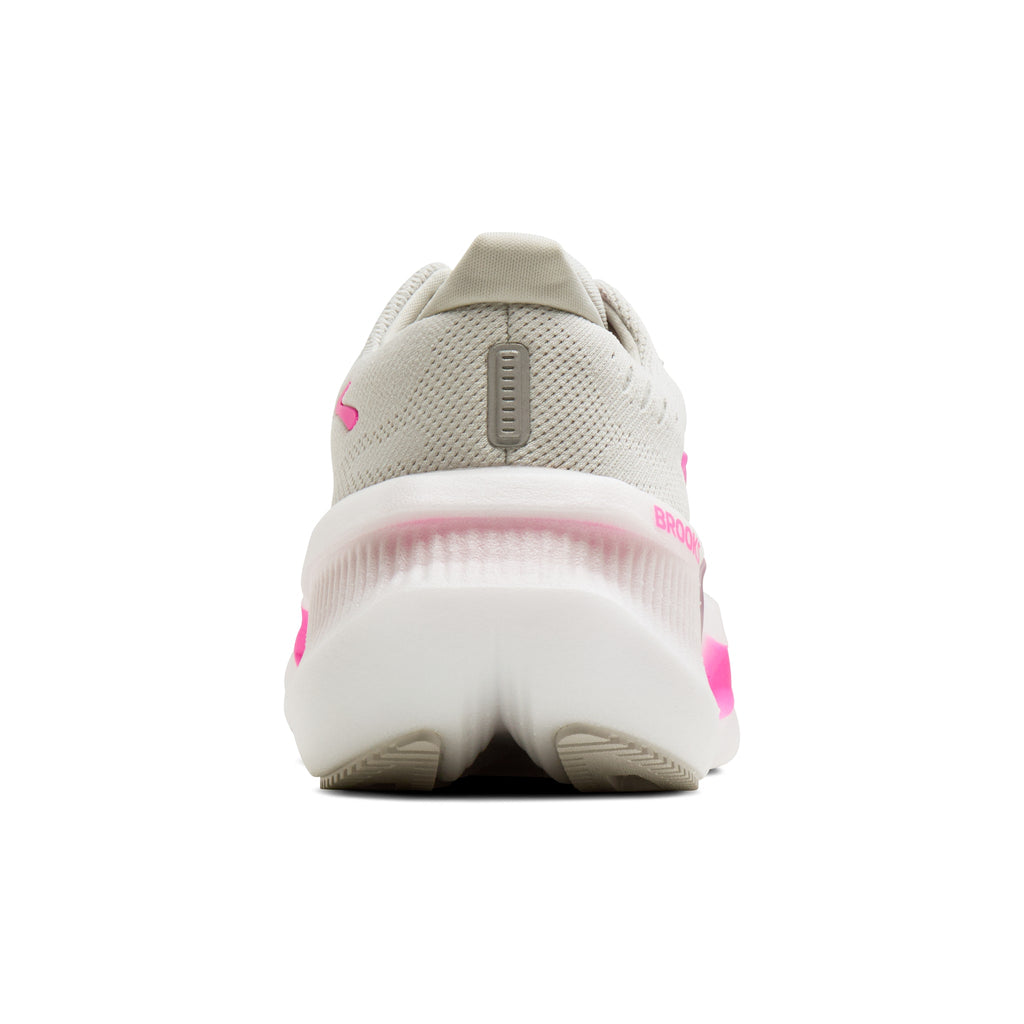 Women's Brooks Glycerin Max 2 Oyster / Argyle / Cyber Pink heel