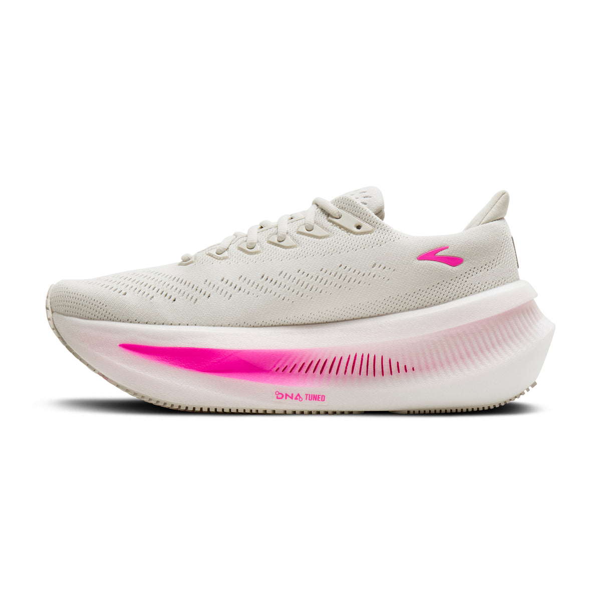 Women's Brooks Glycerin Max 2 Oyster/Argyle/Cyber Pink medial
