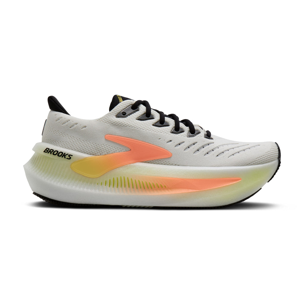 Women's Brooks Glycerin Max 2 White / Cyber Yellow / Nightlife lateral