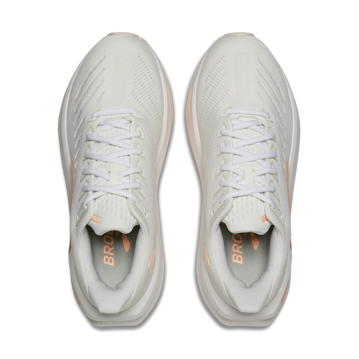 Women's Brooks Glycerin Max 2 White / Coral / Peach top