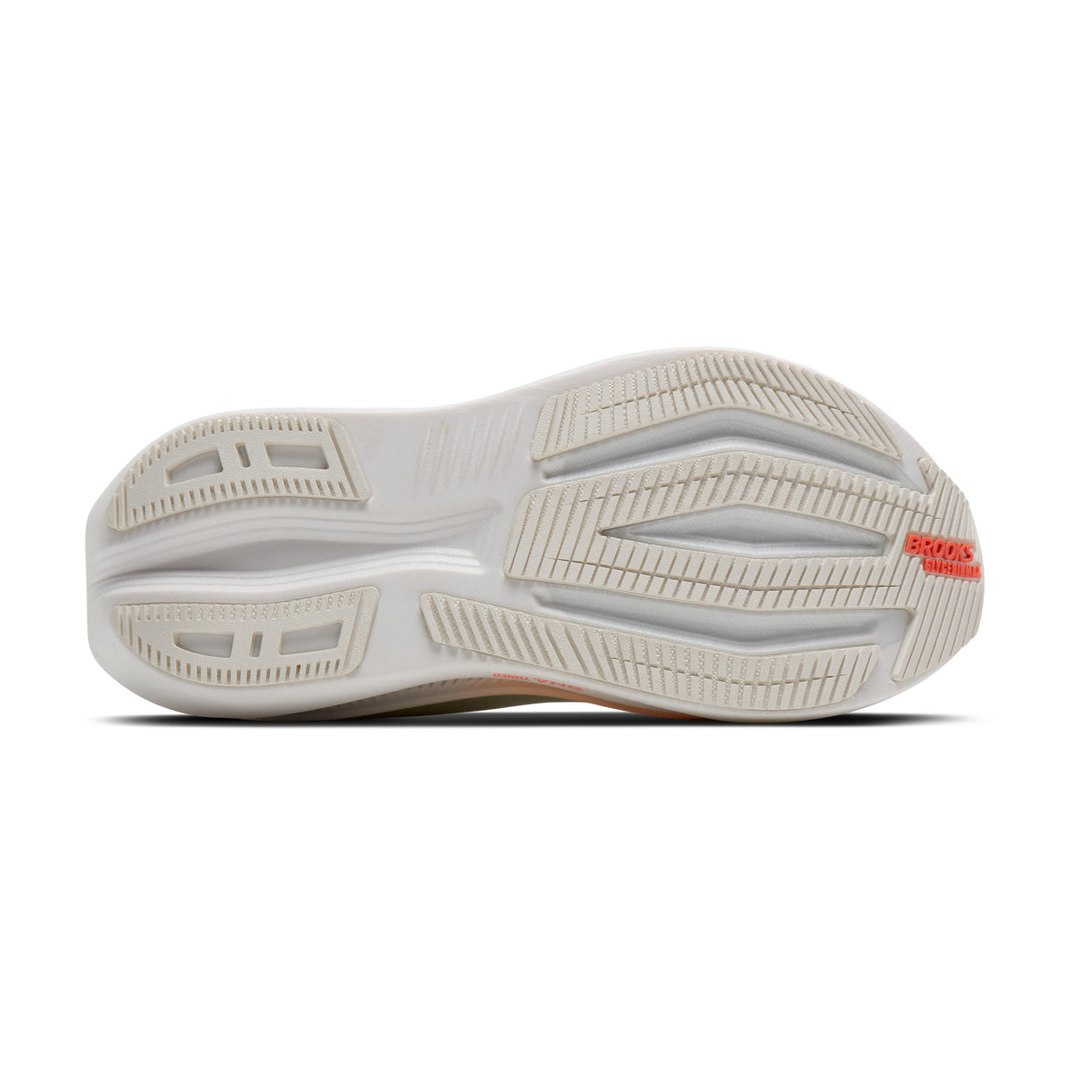 Women's Brooks Glycerin Max 2 White/Coral/Peach outsole