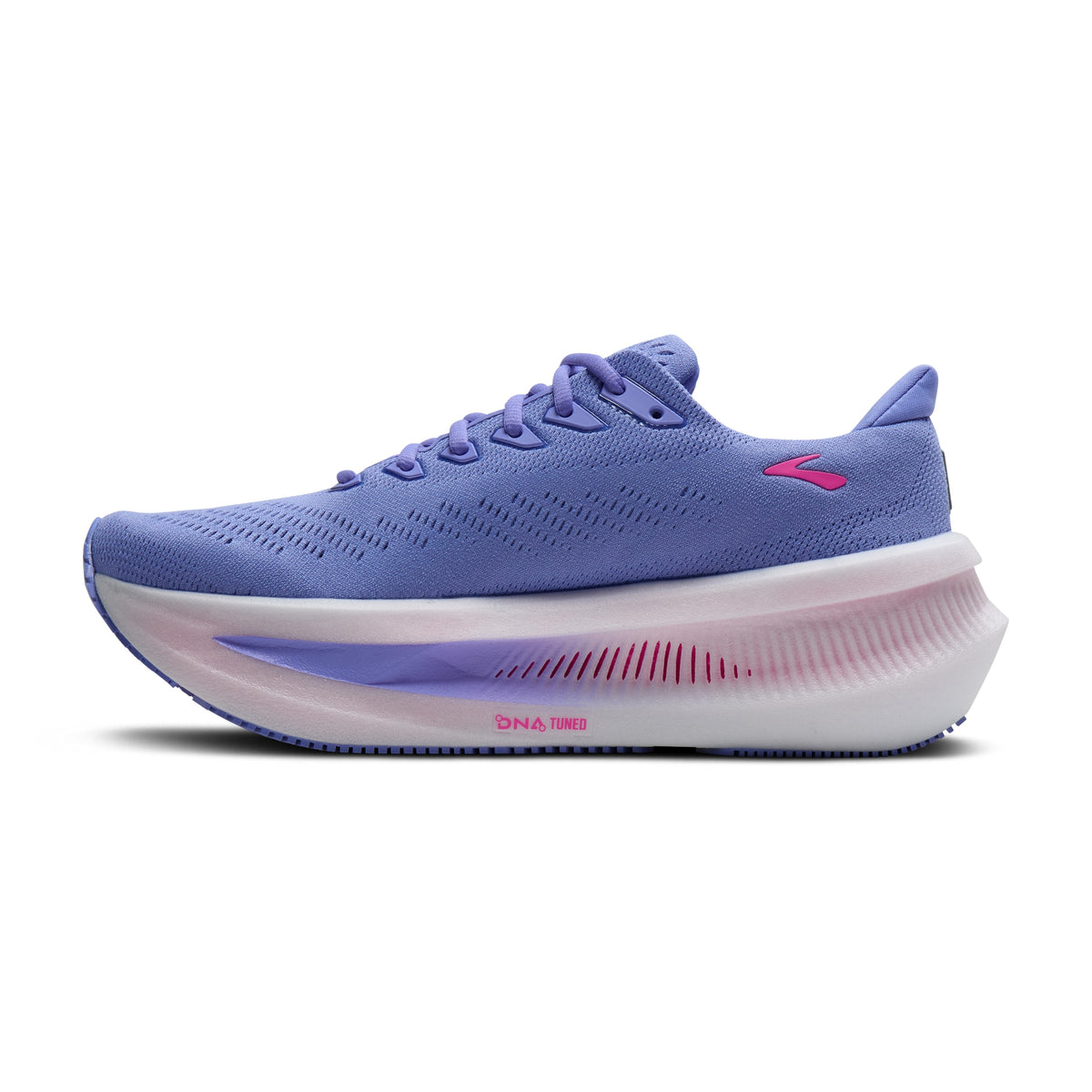 Women's Brooks Glycerin Max 2 Blazing Bell / Pink / White medial