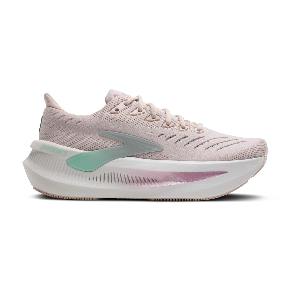 Women's Brooks Glycerin Max 2 Pink / Yucca / Metallic lateral