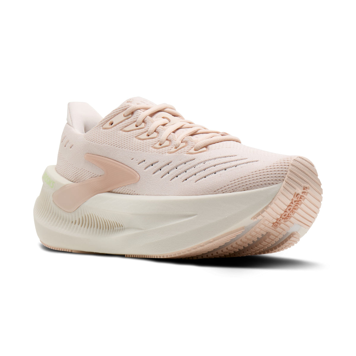 Women's Brooks Glycerin Max 2 Morganite / Paradise Green / Clear pair angle