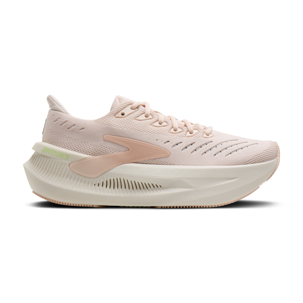 Women's Brooks Glycerin Max 2 Morganite / Paradise Green / Clear lateral